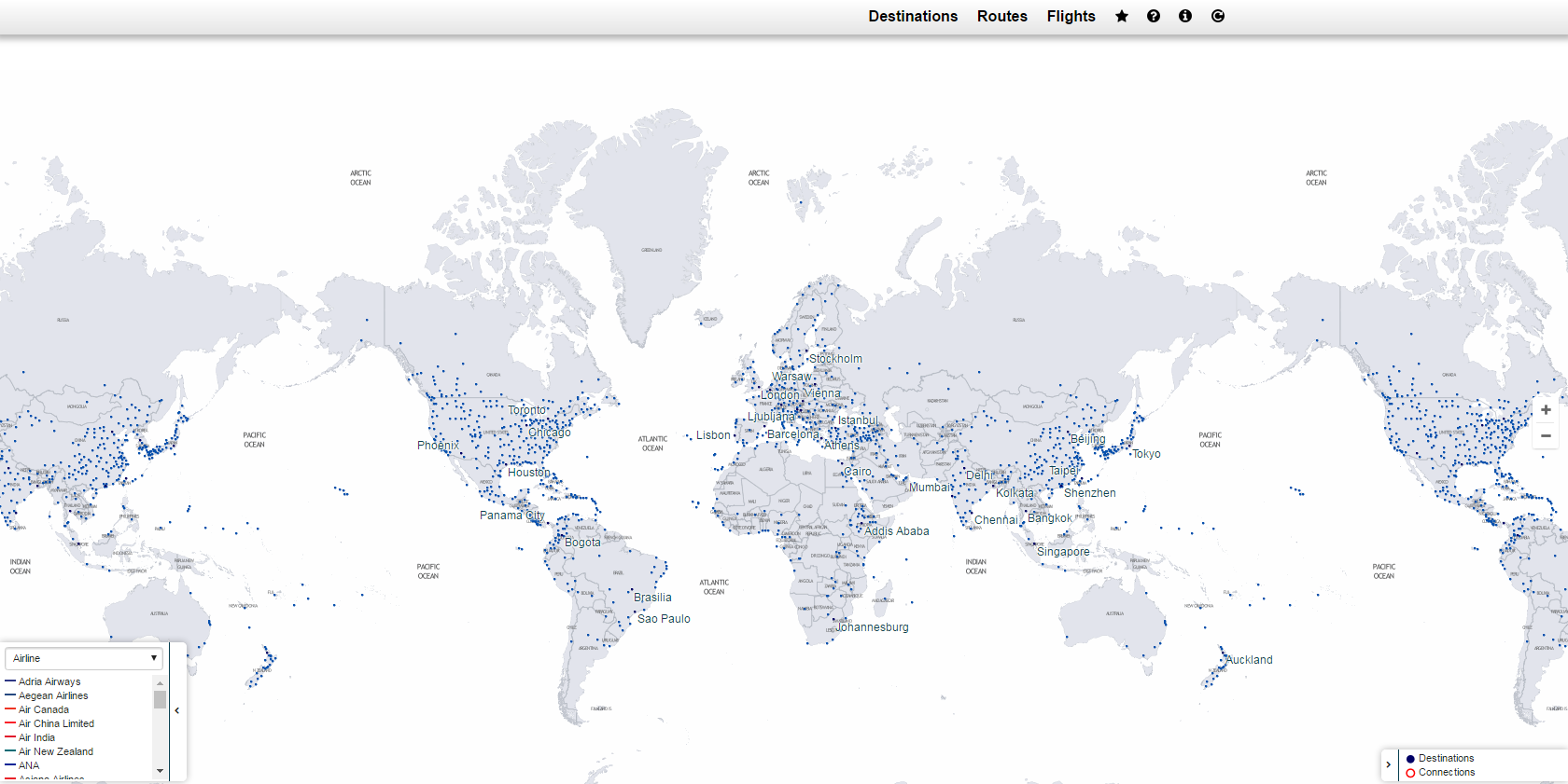 Tools I Use - Star Alliance Routing Map - PointsNerd